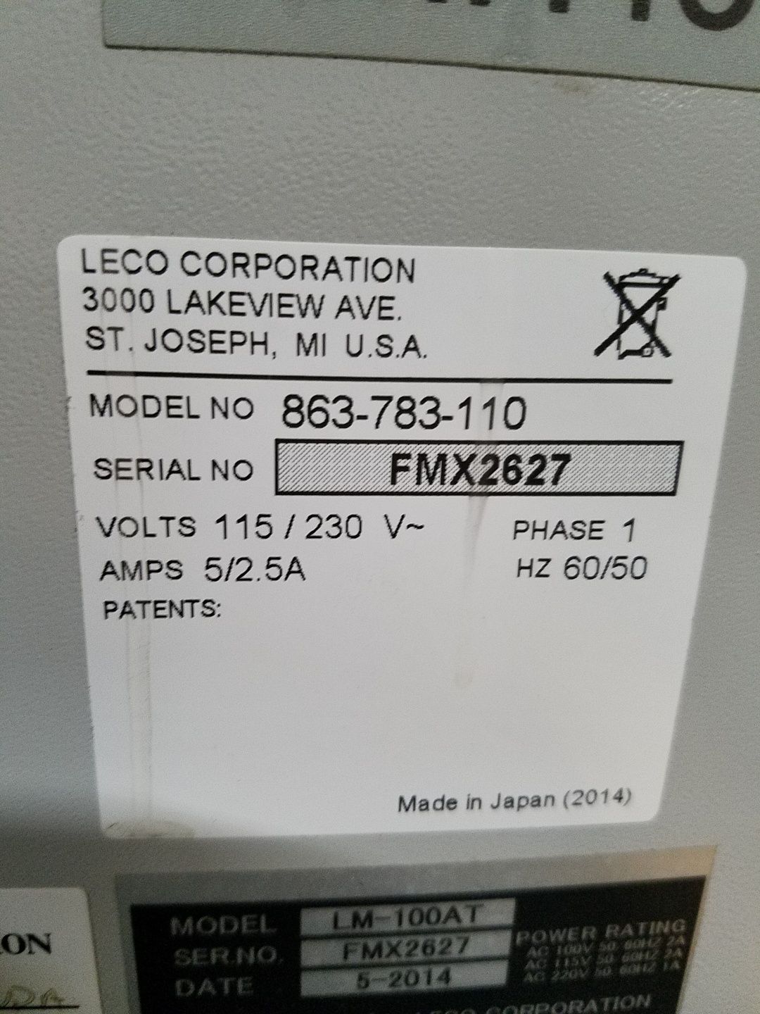 2014 LECO LM-100AT Hardness Testers | Piselli Enterprises
