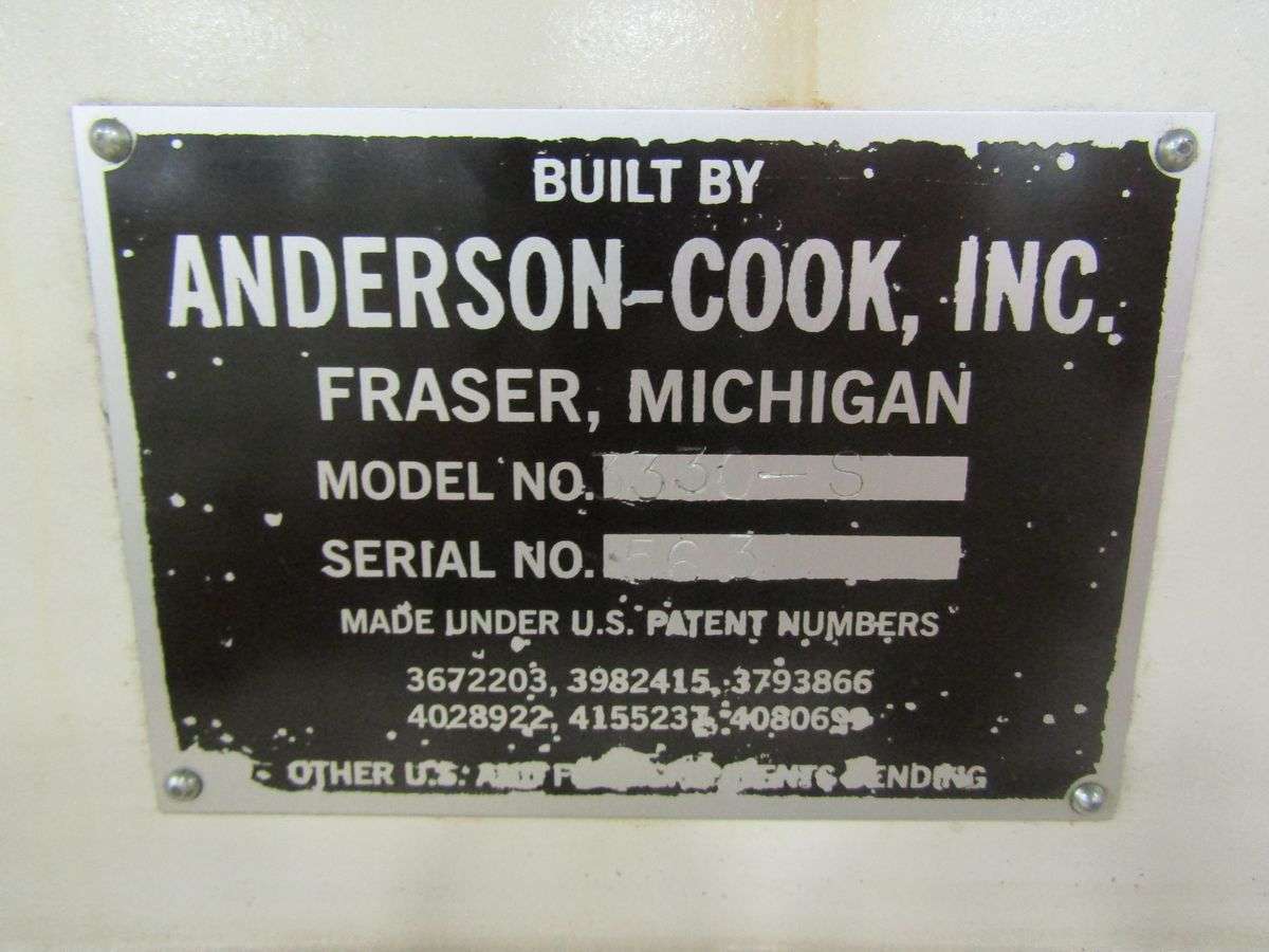 ANDERSON COOK 330S GEAR RACK & SPLINE ROLLERS | Piselli Enterprises