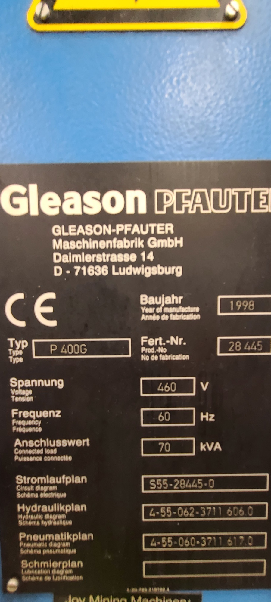 2000 GLEASON PFAUTER P400 G GEAR GRINDERS (CNC) | Piselli Enterprises
