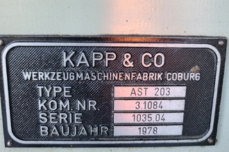 1978 KAPP AST-203 GEAR HOB + CUTTER SHARPENERS (INCLUDING CNC) | Piselli Enterprises (6)